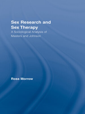 cover image of Sex Research and Sex Therapy